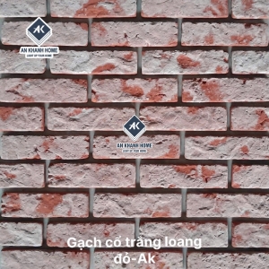 Gạch giả cổ trắng loang chămpa