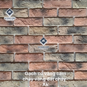 Gạch cổ vàng cam cháy vàng đất cháy
