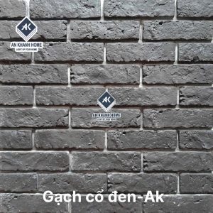 Gạch chăm pa bê tông màu đen giả cổ 