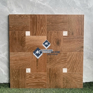 Gạch giả gỗ 60x60 ghép khối vuông marble trắng             