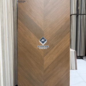 Gạch giả gỗ màu nâu trầm vân xương cá 60x120cm
