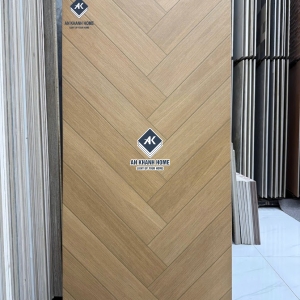 Gạch giả màu gỗ sồi vân xương cá 60x120cm