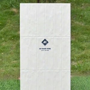 Gạch giả thẻ 40x80 chữ nhật trắng lượn sóng