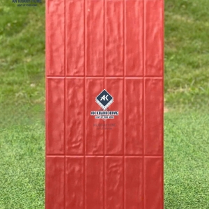 Gạch giả thẻ trang trí màu đỏ bề mặt lượn sóng 40x80 trung quốc