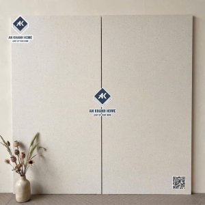 Gạch kis 60x120 terrazzo bề mặt mờ màu kem