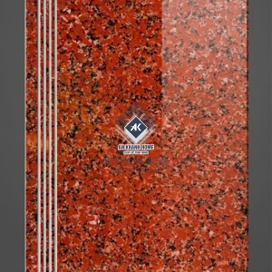 Gạch lát cầu thang giả vân đá hoa cương đỏ đen 47x100cm