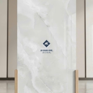 Gạch lát nền 60x120 bóng kính trắng sữa vân đá ấn độ cao cấp