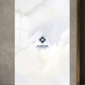 Gạch lát nền 80x160 bóng kiếng kem vân mây