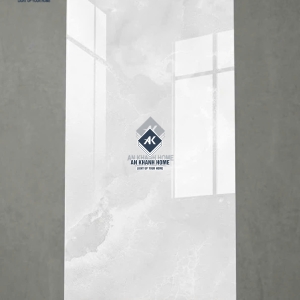 Gạch lát nền 80x160 bóng kiếng xám nhạt vân mây