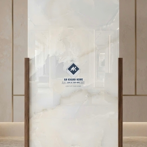 Gạch lát nền ấn độ 60x120 bóng kính kem vân đá sang trọng