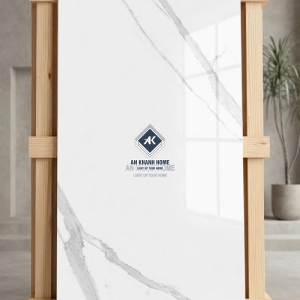 Gạch lát nền ấn độ 60x120 bóng kính trắng vân xám