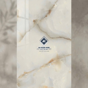 Gạch lát nền ấn độ 60x120 vân đá màu kem bóng kính