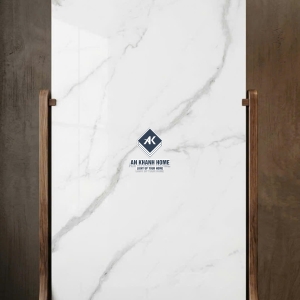 Gạch lát nền ấn độ 80x160 trắng vân đá xám Marble bóng kiếng
