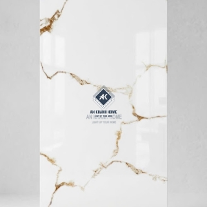 Gạch lát nền bóng kính 60x120 ấn độ trắng vân vàng sang trọng