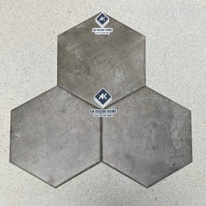 Gạch lục giác 200x230 xám loang giả vân xi măng