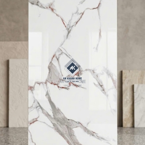 Gạch ốp lát 60x120 vân đá Marble nâu trắng xám bóng kính