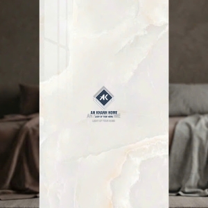 Gạch ốp lát ấn độ 60x120 bóng kính kem vân đá sang trọng