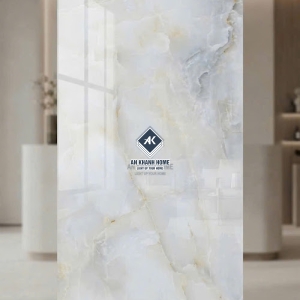 Gạch ốp lát ấn độ 60x120 bóng kính xanh ngọc vân đá sang trọng