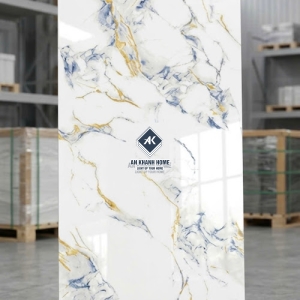 Gạch ốp lát ấn độ 60x120 trắng vân đá nhũ vàng xanh dương đẹp