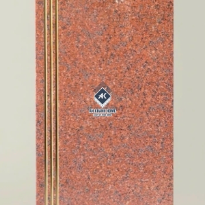 Gạch ốp lát cầu thang 47x120 mè đỏ giả đá hoa cương nhũ vàng