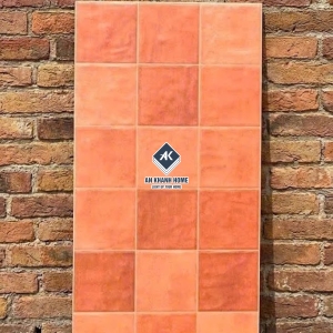 Gạch ốp tường 40x80 giả thẻ mix màu gốm