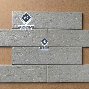 Gạch thẻ trung quốc giả cổ 6x24cm ốp trang trí màu xám
