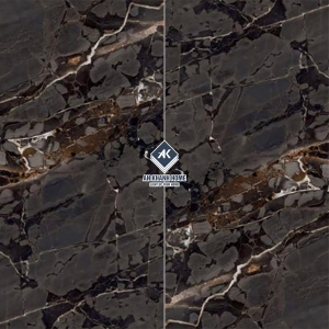 Gạch Ấn Độ 80x160 Màu Đen Vân Đá Marmor Black AVA-816.06 Bề Mặt Siêu Bóng