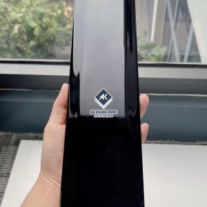 Gạch thẻ 75x300 cm trắng đen subway đơn sắc  bóng vát cạnh