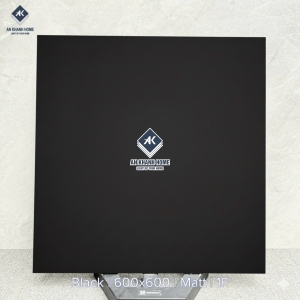 Gạch 60x60 màu đen trơn mờ đơn sắc không vân