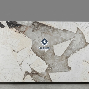 Đá nung kết 160x320 cm Patagonia Gold màu kem vàng bóng