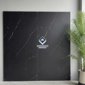 Gạch 60x120 Ấn Độ màu đen vân tia chớp trắng Cracle Black bề mặt mờ