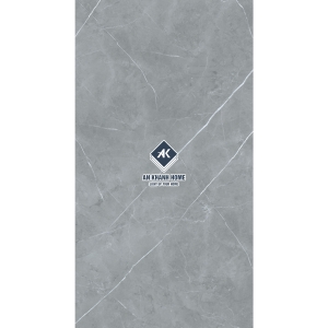Đá nung kết 80x240x1.5cm Elegan Grey màu xám vân tia chớp trắng bề mặt bóng