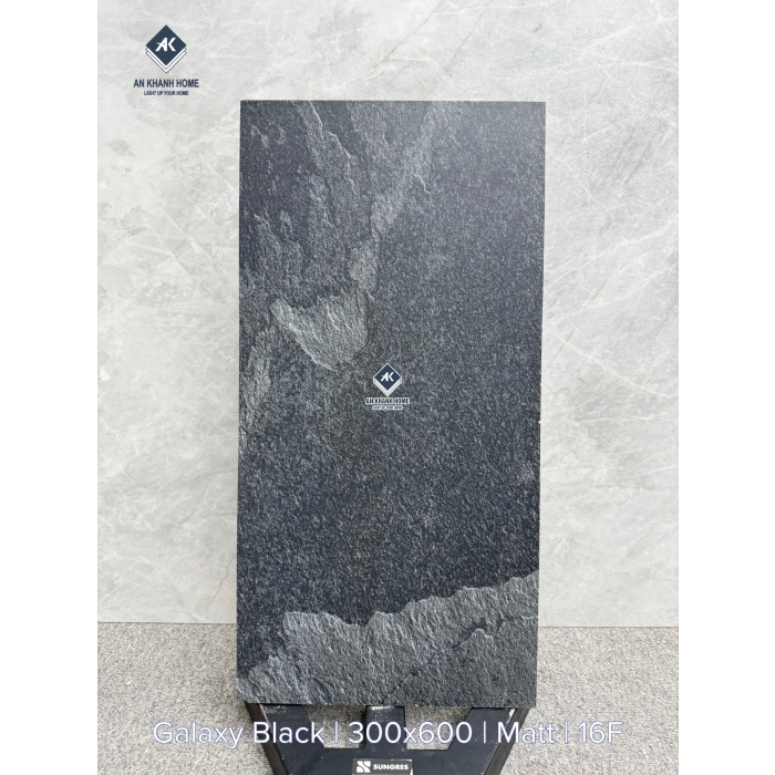 GẠCH ẤN ĐỘ 30X60 ĐEN VÂN SÓNG GALAXY BLACK BỀ MẶT MỜ