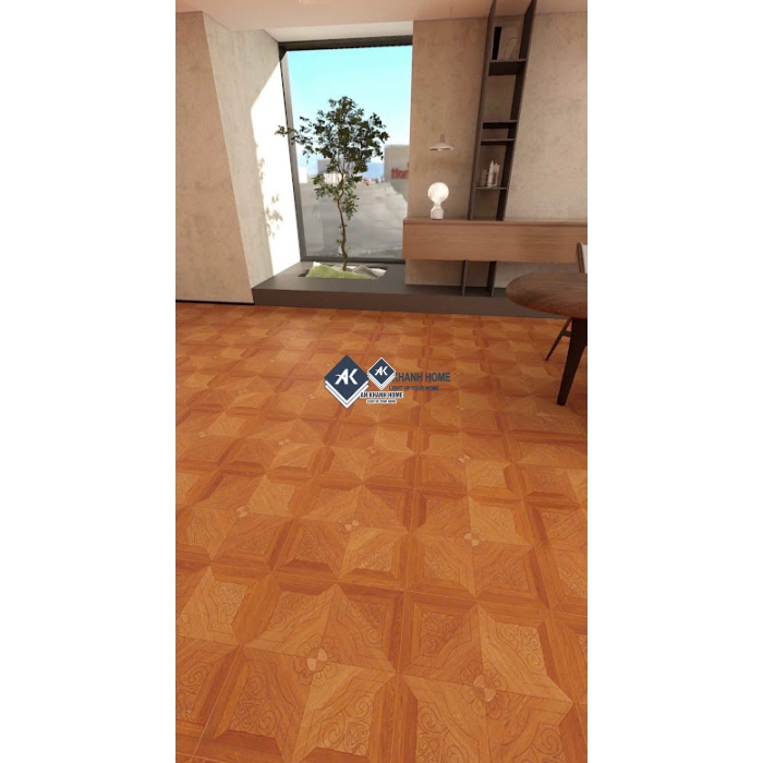Gạch 60x60 vân gỗ hoạ tiết chạm khắc đẹp            