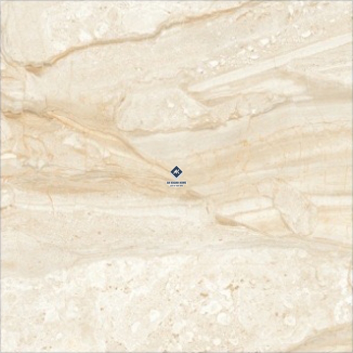 Gạch Ấn Độ 100x100 Màu Vàng Kem Vân Đá Marble Albania Beige Bề Mặt Bóng