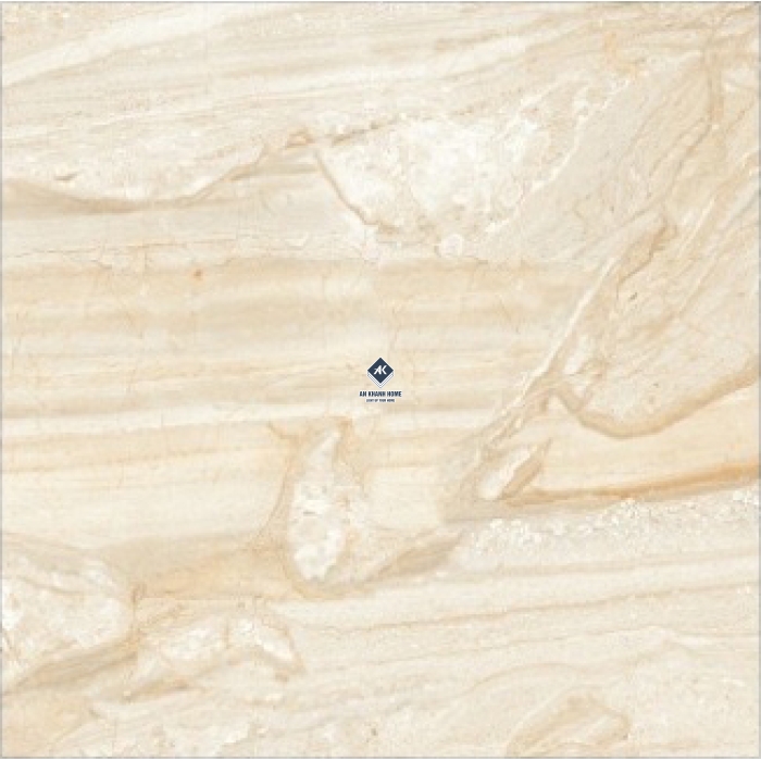 Gạch Ấn Độ 100x100 Màu Vàng Kem Vân Đá Marble Albania Beige Bề Mặt Bóng