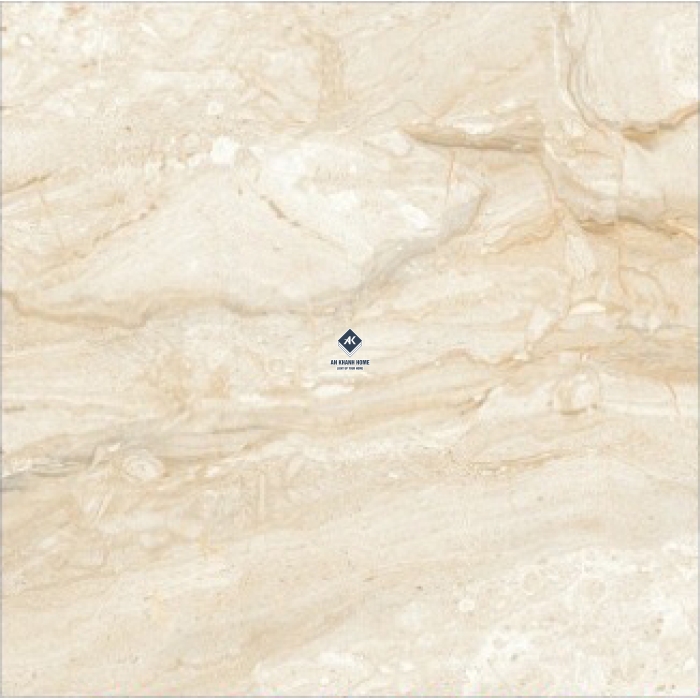 Gạch Ấn Độ 100x100 Màu Vàng Kem Vân Đá Marble Albania Beige Bề Mặt Bóng