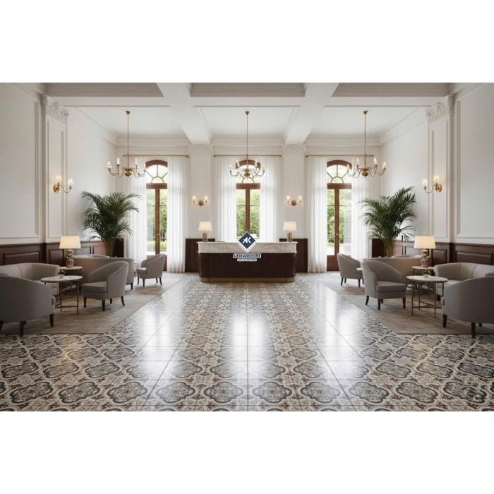 Gạch bông hoạ tiết cổ điển 30x30cm porcelain