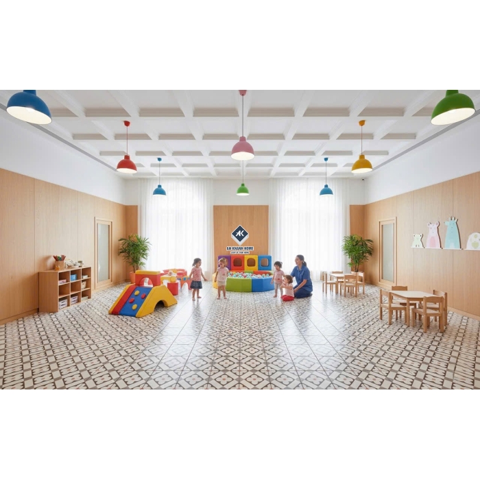 Gạch bông porcelain 30x30 hoa văn giả cổ