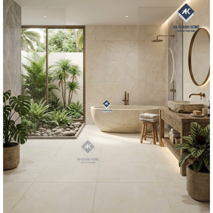 Gạch bông 40x40 bề mặt xám mờ vân xi măng