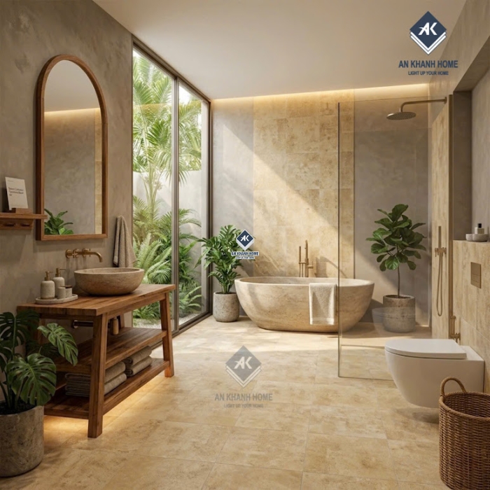 Gạch bông cổ điển 40x40 mờ màu vàng đất hiệu ứng