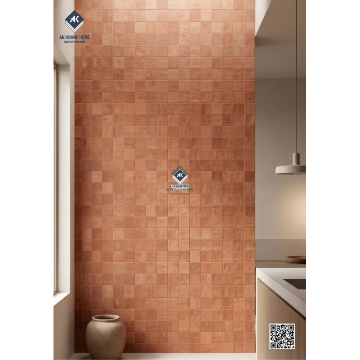 Gạch ốp tường 40x80 mix màu đất nung   