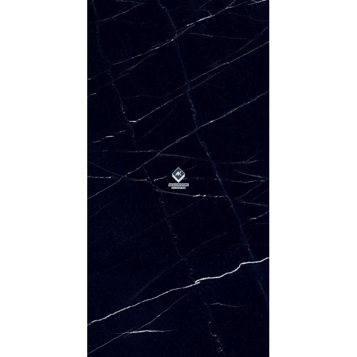 Gạch 80x160 Ấn Độ màu đen tia chớp trắng vân đá Black Mequina siêu bóng