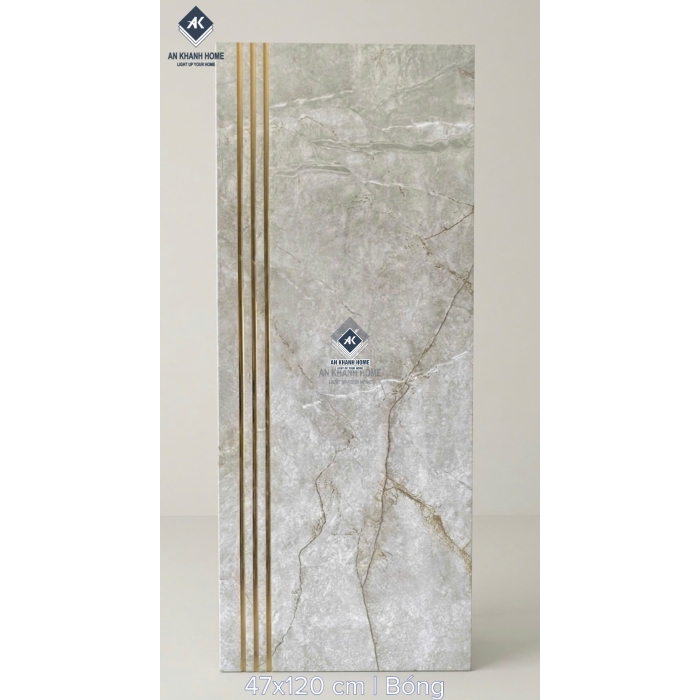 Gạch lát bậc cầu thang xám marble nhũ vàng 47x120 trung quốc