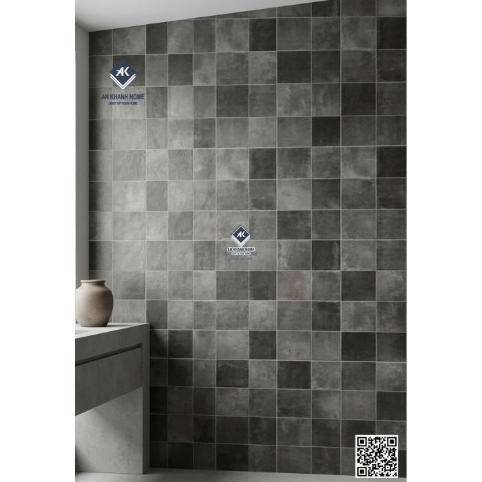 Gạch giả thẻ 40x80 mix màu tối hiệu ứng