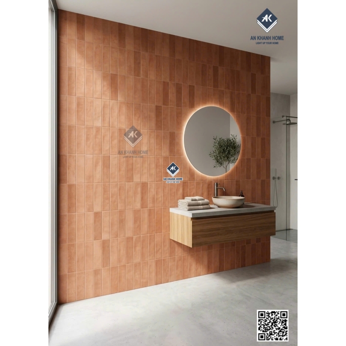 Gạch giả thẻ màu giả cổ 40x80 men lượn sóng