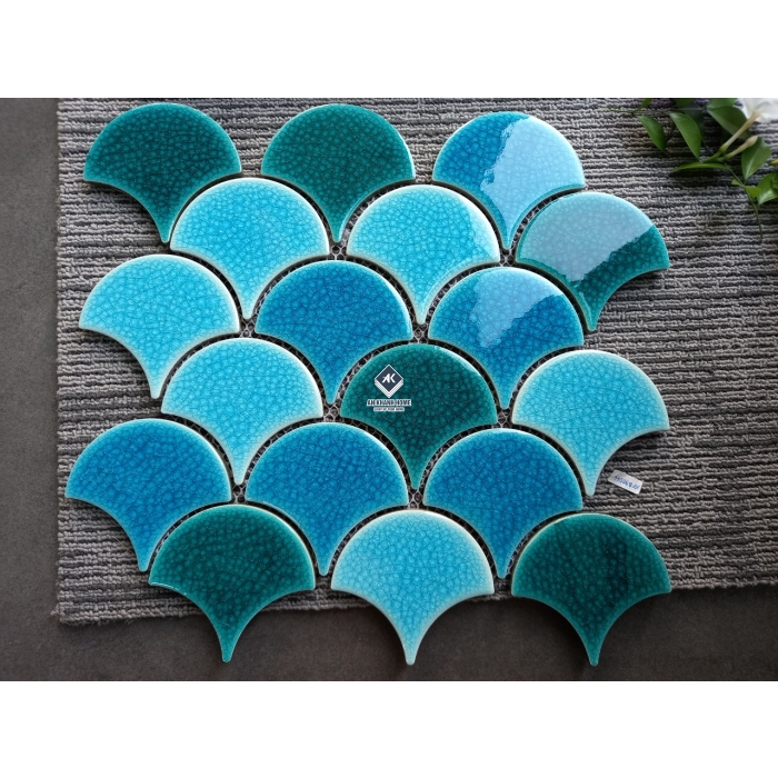 Gạch mosaic vảy cá bóng - mờ - men rạn các loại