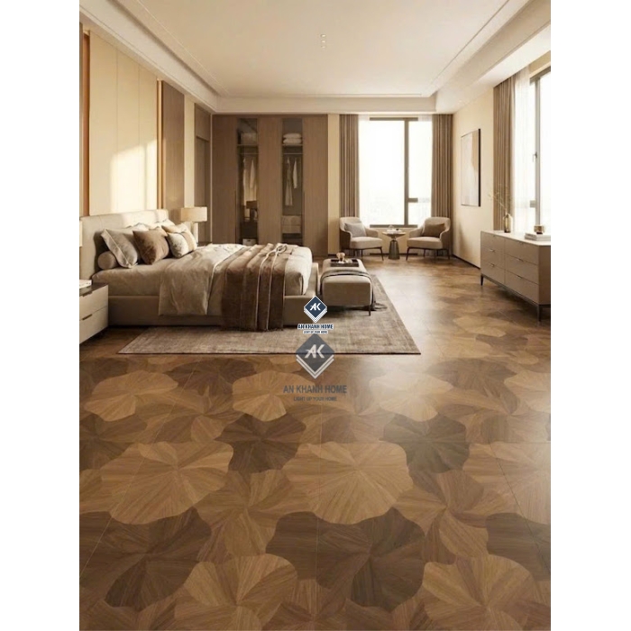 Gạch vân gỗ hoạ tiết lá sen 60x120 trung quốc