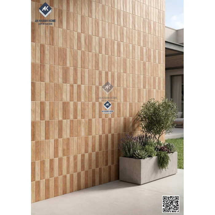 Gạch giả thẻ màu hiệu ứng giả cổ 40x80cm ốp tường trang trí