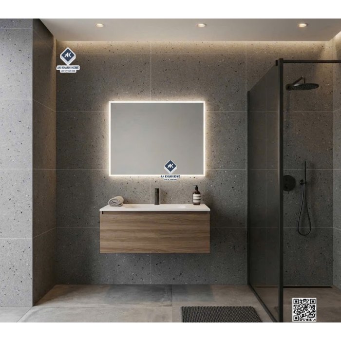 Gạch kis terrazzo 60x120 đá mờ màu xám